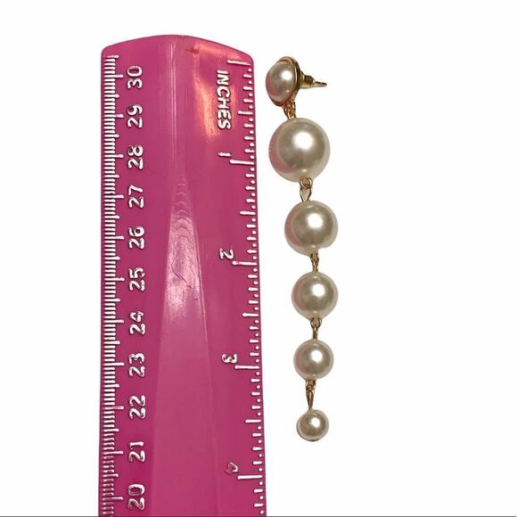 Long Pearl Earrings - Picture 8 of 9